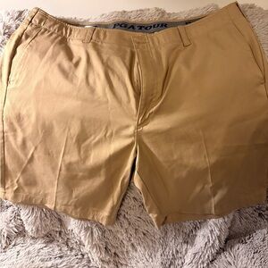 PGA Tour Men's Khaki Flat Front Shorts